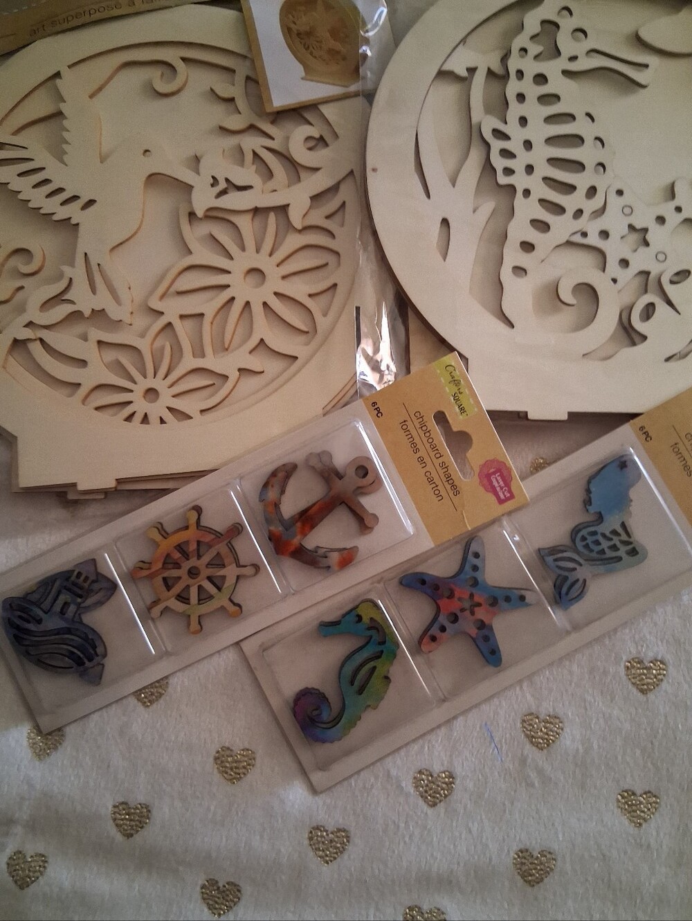 📚🎨 *NIP* Carfter's Square Wood Crafting - Picture 3 of 4